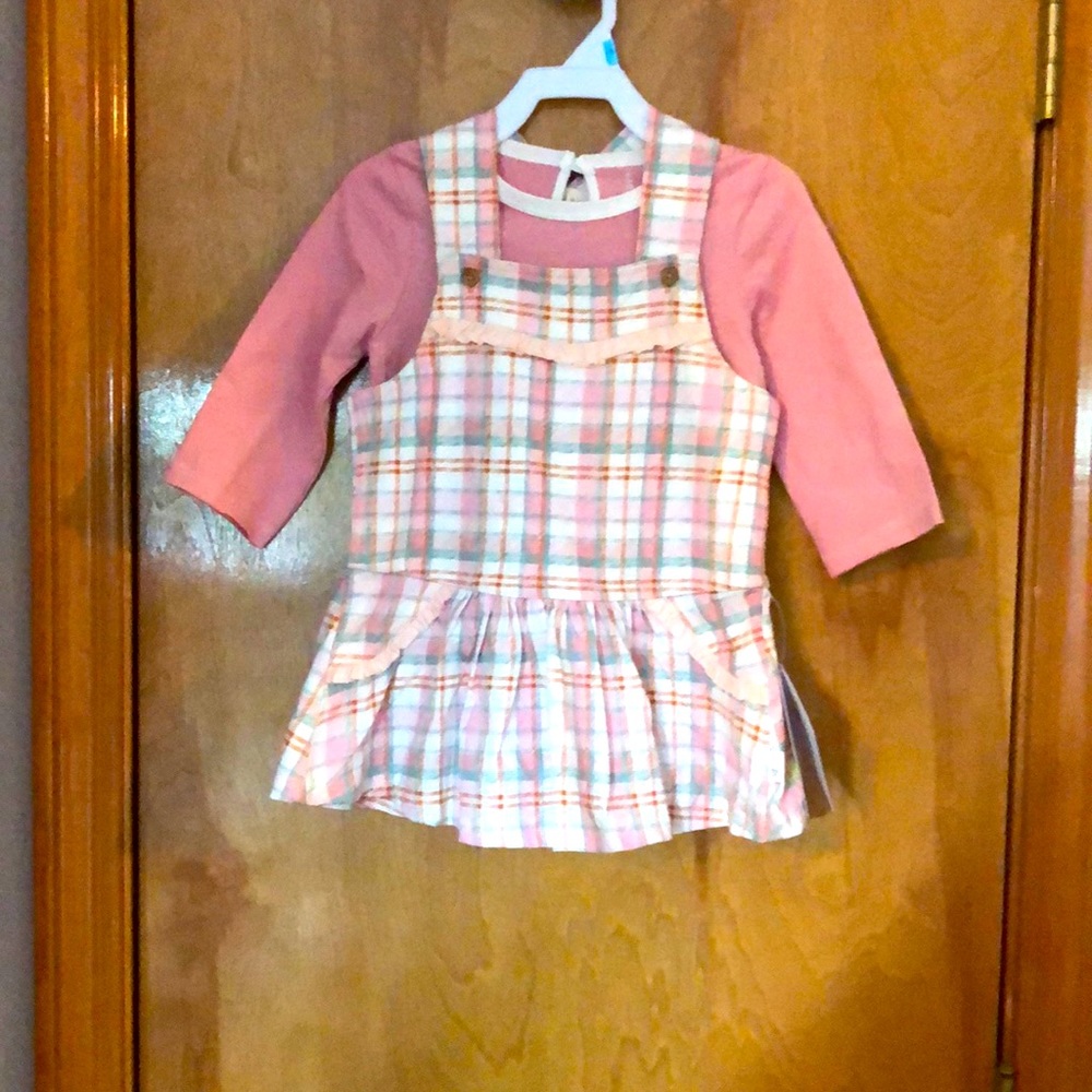 Burt’s Bees Girl’s 100% organic sweet 2 piece jumper dress and one piece set